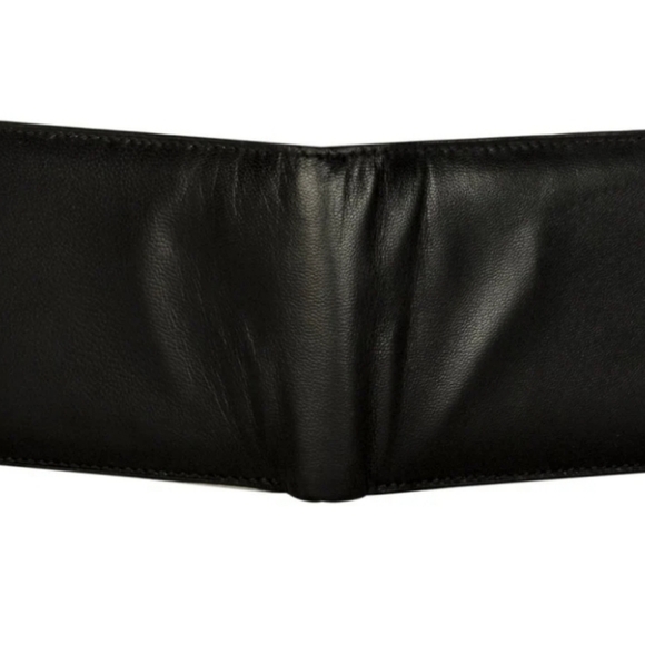 Sakkas Men's Bi-Fold Leather Wallet with 2 Size ID Card Slots - Picture 2 of 10